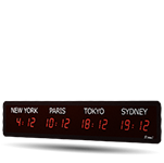 Indoor LED clock – world style
