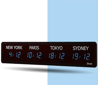 Blue Mondial style LED clock Blue Mondial style LED clock