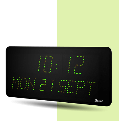 Green style 10 Date LED clock