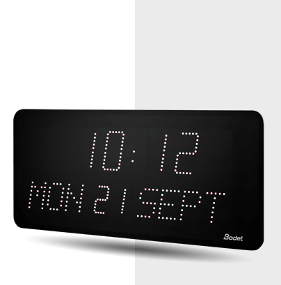 White style 10 Date LED clock