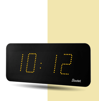Style 10 yellow LED clock