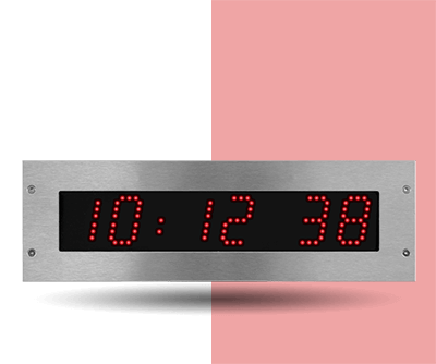 LED Clock Style 5S Hospital red