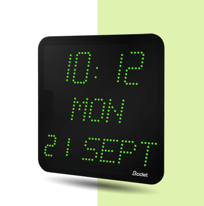 Green Style 7 Date LED clock