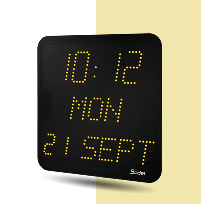 Yellow Style 7 Date LED clock