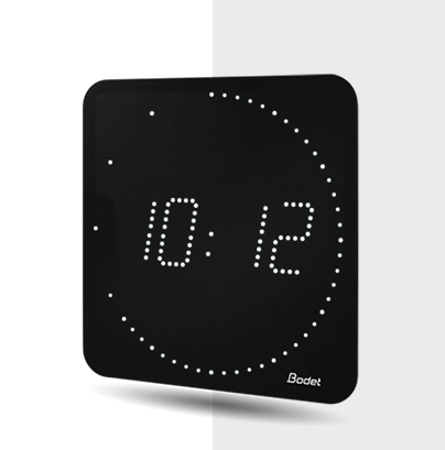 Style 7 Ellipse yellow LED clock