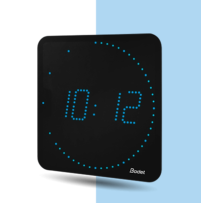 Style 7 Ellipse blue LED clock