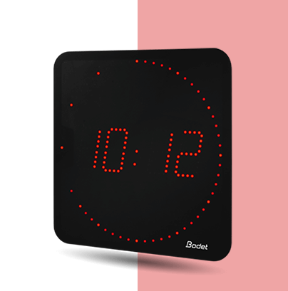 Style 7 Ellipse red LED clock