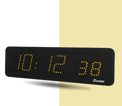 Style 7S yellow LED clock
