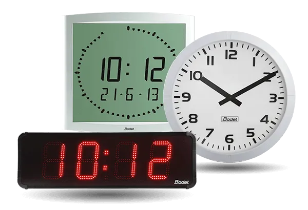 A range of clocks with accurate time