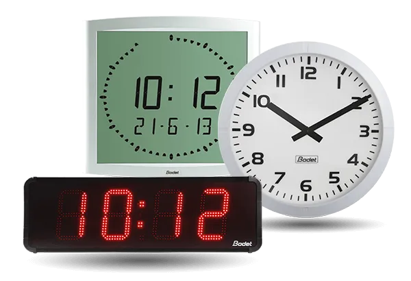 Bodet Time's CLOCK RANGE for transport