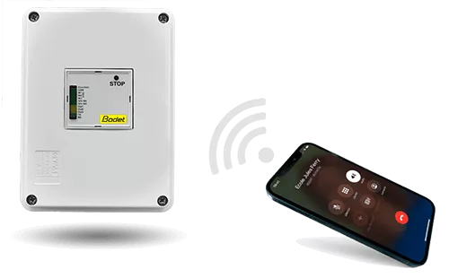 The GSM control unit can be used to trigger PPMS alerts by telephone call. The GSM control unit can be used to trigger PPMS alerts by telephone call.
