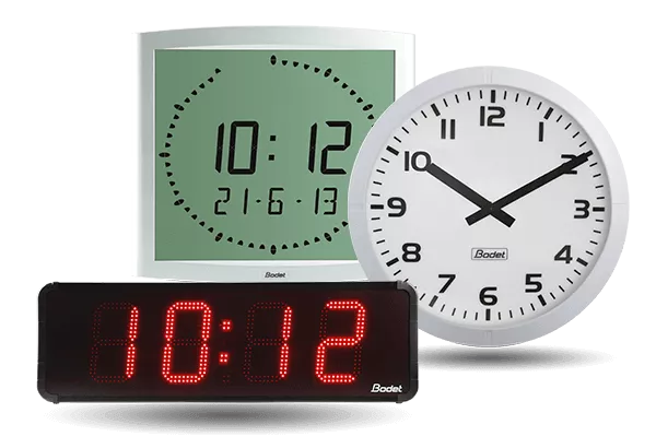 A range of clocks with accurate time