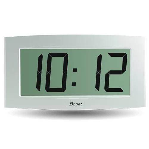 Cristalys 14 an LCD digital clock ideal for large indoor spaces
