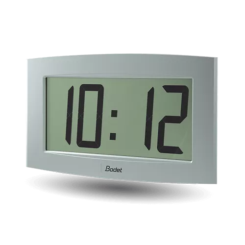 Cristalys 14 an LCD digital clock ideal for large indoor spaces