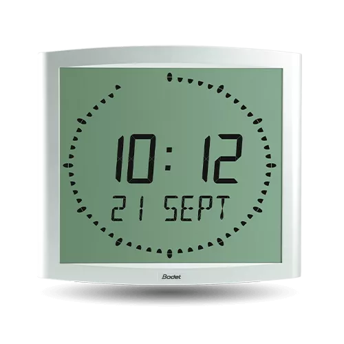 Modern, attractive LCD clock for your interior spaces