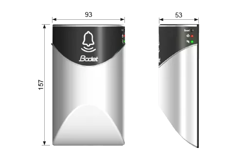Dimensions of the Harmonys Flash Indoor
