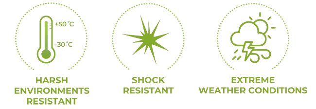 Harmonys Flash Outdoor withstands extreme climatic conditions