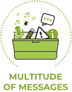 The Harmonys wall speaker alerts and communicates effectively