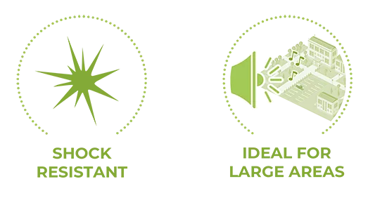 The Harmonys outdoor speaker has been designed for large spaces