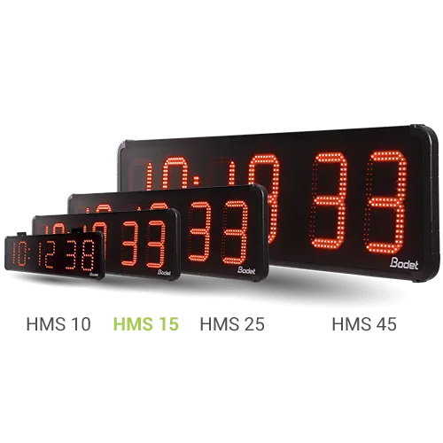 Outdoor LED clock: Digital clock for the transport sector