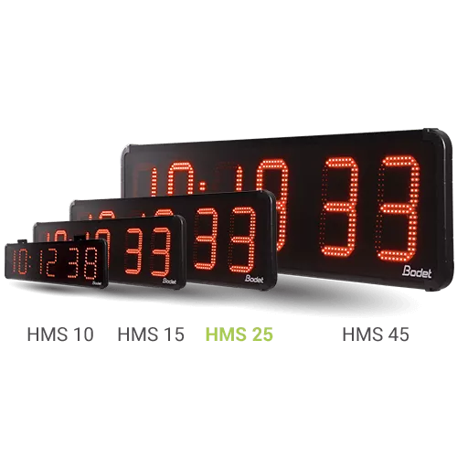 Outdoor LED clock: Digital clock ideal for railway stations
