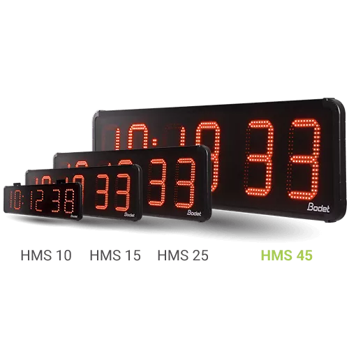 Outdoor LED clock for countdown in large areas