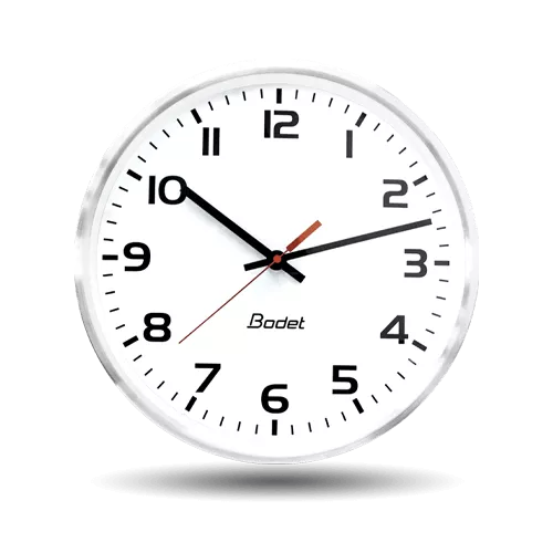 Indoor metal analogue clock for hospitals