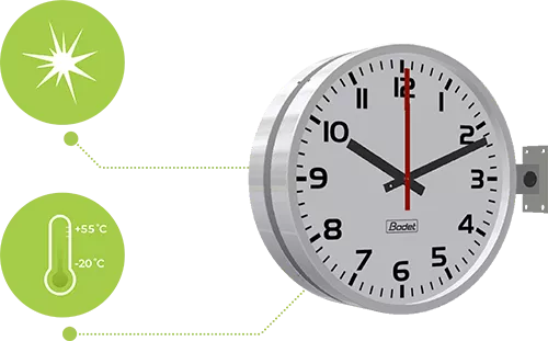 The Profil 780 clock withstands all external constraints The Profil 780 clock withstands all external constraints