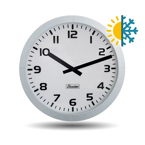 A very large, LED-lit outdoor analogue clock Profil 960 Outdoor