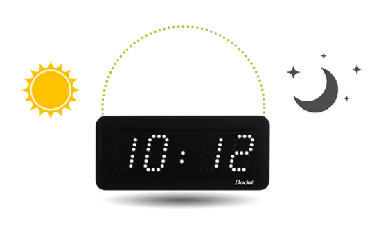 Style 5 LED clocks with programmable function