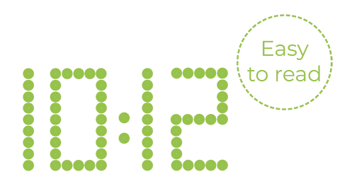 Style 5S clock, perfect reading clarity. Style 5S clock, perfect reading clarity.