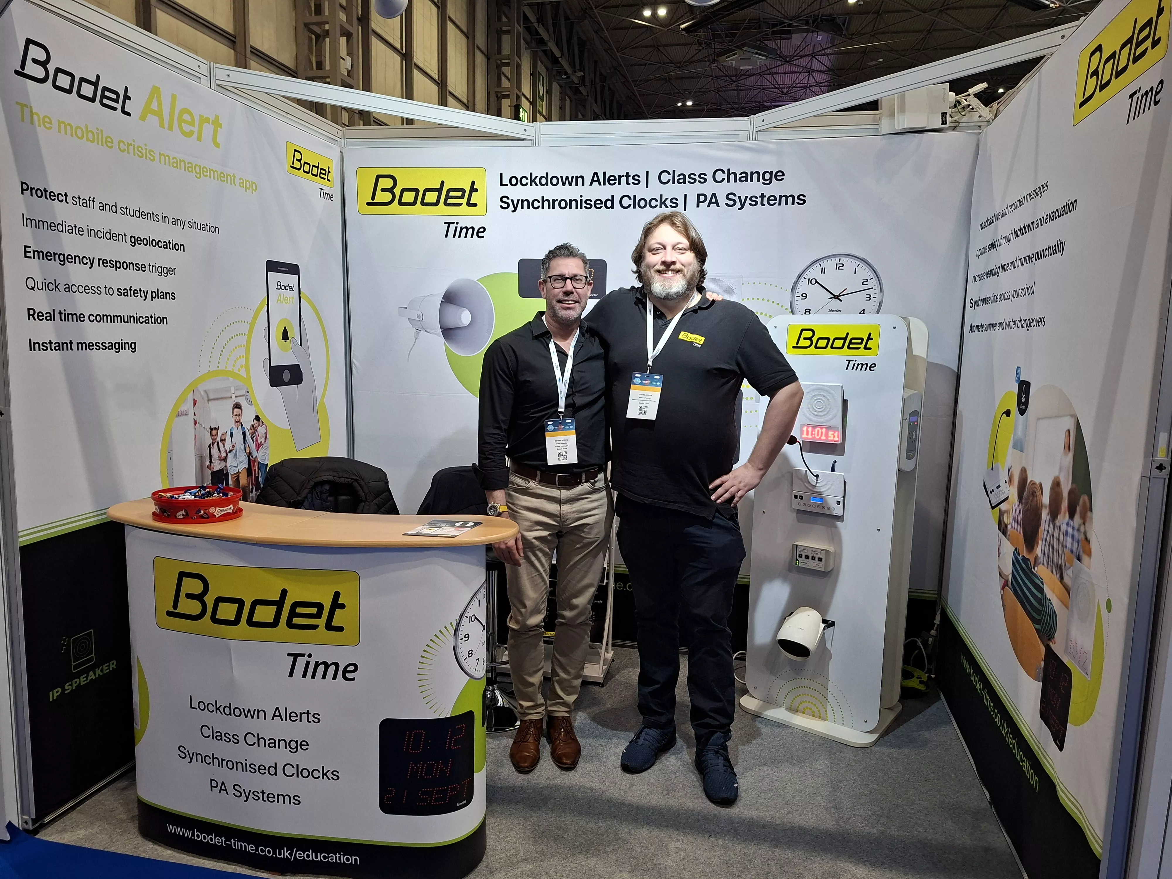 The Bodet Time team at the BETT trade fair