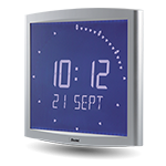 Backlit LCD clock – Opalys Ellipse